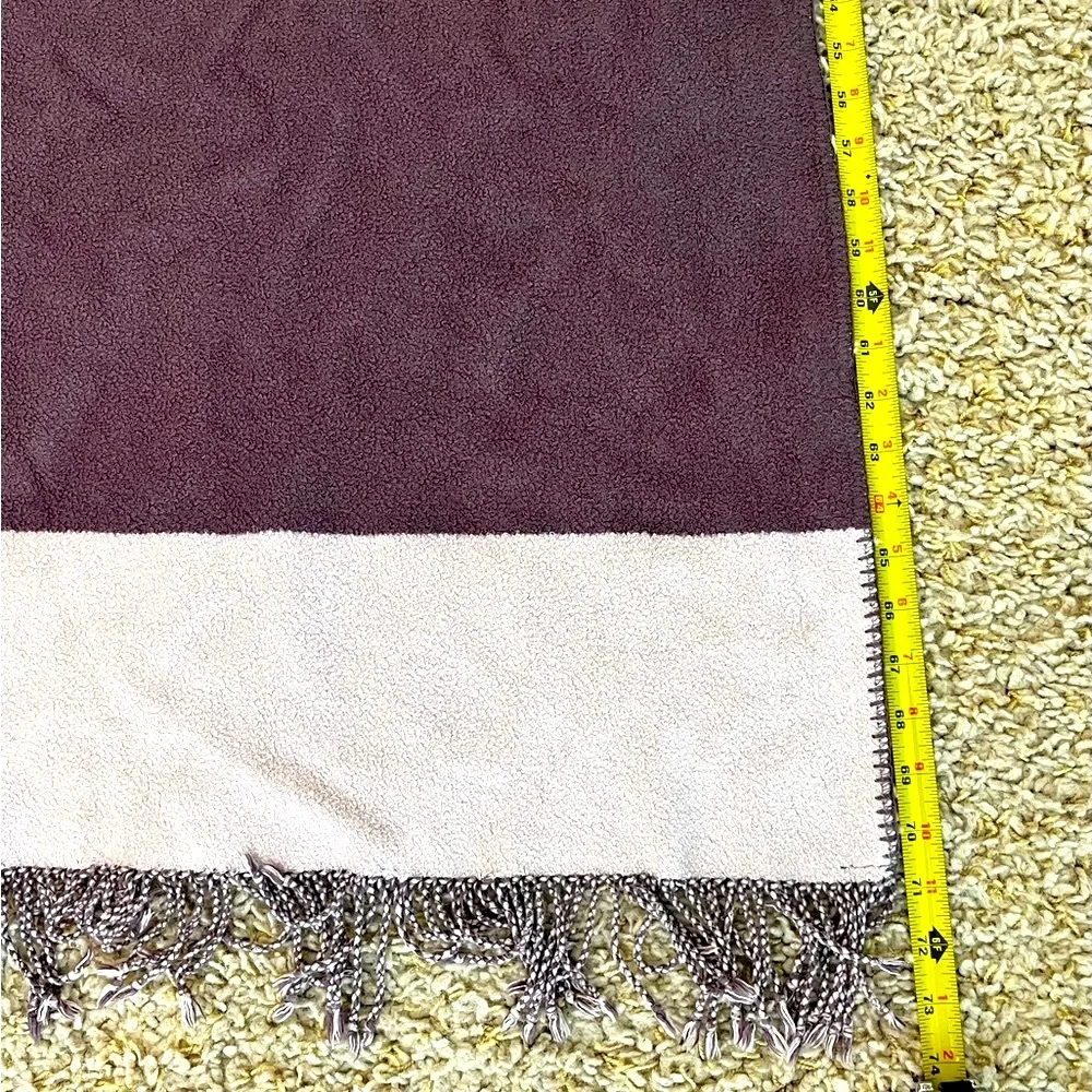 West Elm Purple Throw Blanket